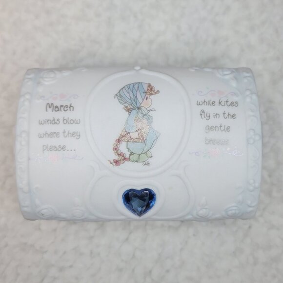 Precious Moments March Birthstone Hope Chest Box Gift Box - Picture 1 of 10